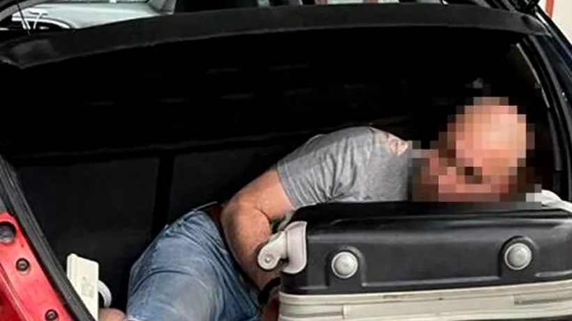 Surpriză neașteptată pentru polițiștii de frontieră de la vama Nădlac! Aceștia au descoperit un bărbat în portbagaj care încerca să scape de 10 ani de pușcărie