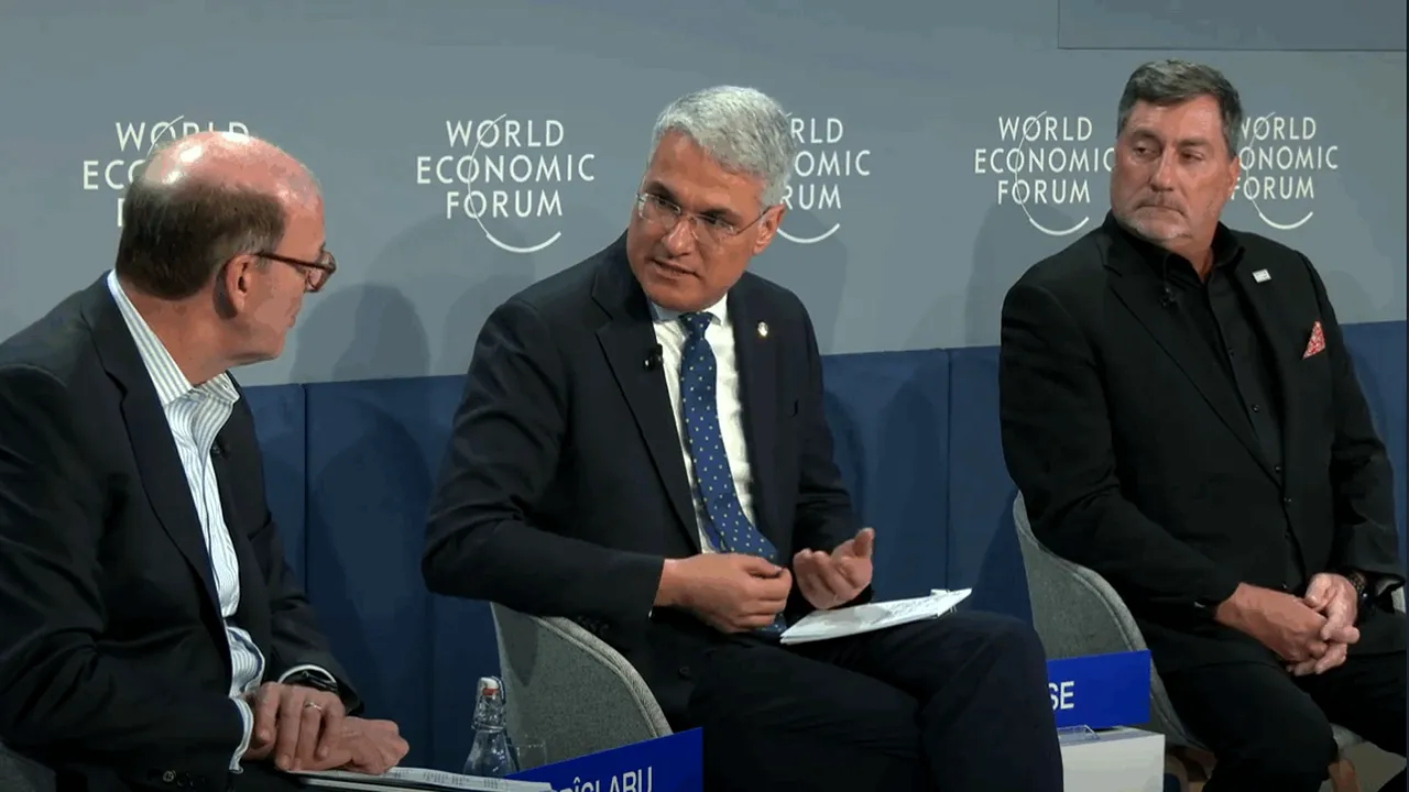 Continuă ofensiva românească la Davos. Dragoș Pîslaru, ministrul Fondurilor Europene, s-a întâlnit cu directorul unei agenții imobiliare și cu CEO-ul unei firme producătoare de termopane