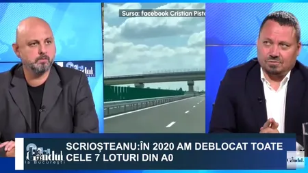 În cat timp se merge pe centură de la A1 la A2? Secretarul de Stat la Ministerul Transporturilor, Ionel Scrioșteanu:„26 de minute de la A1 până la A2”