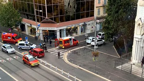 Atac terorist lângă bazilica Notre-Dame din Nisa! Un bărbat a înjunghiat mai multe persoane / Două victime au fost decapitate (FOTO & VIDEO)