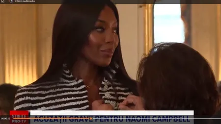 Naomi Campbell este acuzată că a cheltuit în scopuri personale banii organizației caritabile