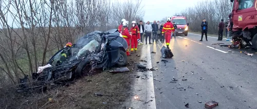 Accident grav în Timiș! Din păcate, șoferul a decedat (FOTO)