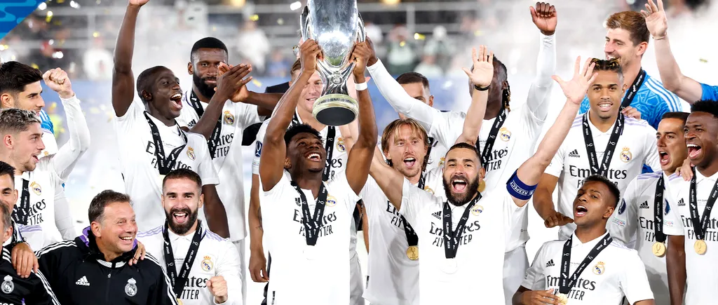 Real Madrid a câştigat Supercupa Europei pentru a cincea oară! Cine a marcat pentru echipa lui Carlo Ancelotti
