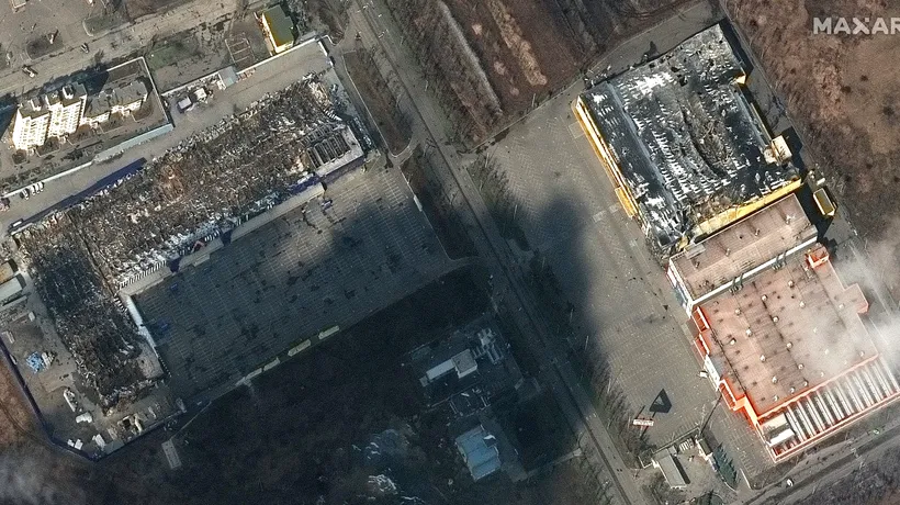 Imagini din satelit care arată dezastrul din Mariupol. Morții sunt îngropați în gropi comune