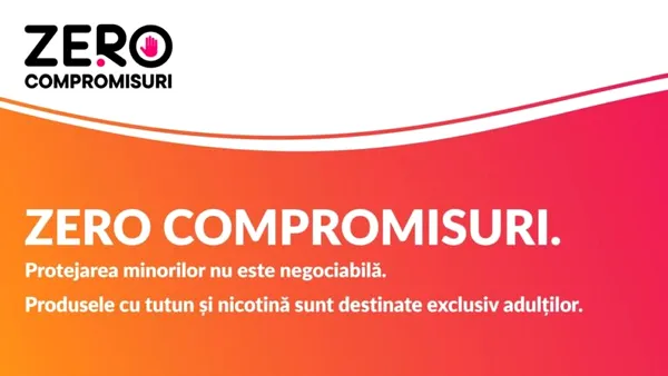 Comunicat: ZERO COMPROMISURI: o campanie pentru prevenirea accesului minorilor la produse din tutun și nicotină