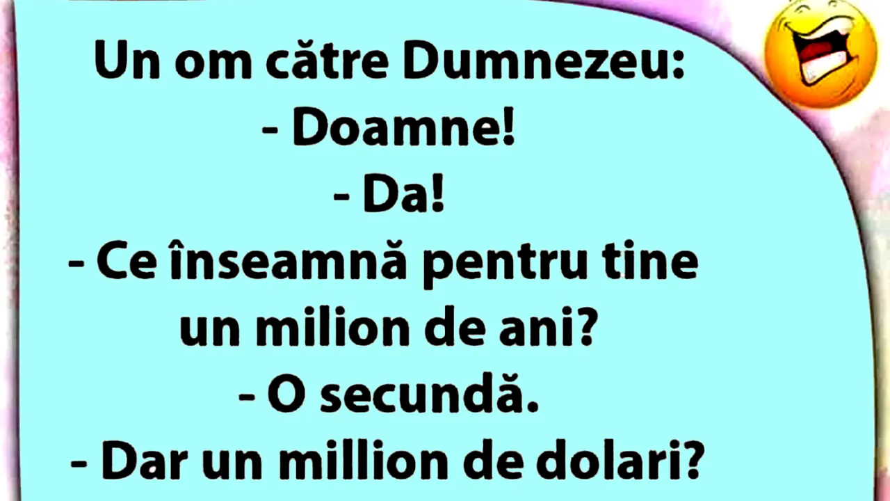 BANCUL ZILEI | Dumnezeu și milionul de dolari