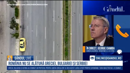 GÂNDUL LIVE. Ambasadorul României la Atena, George Ciamba:  În Grecia deschiderea sezonului estival va avea loc pe 15 iunie. România probabil va fi pe lista țărilor care vor beneficia de procedura simplificată de acces