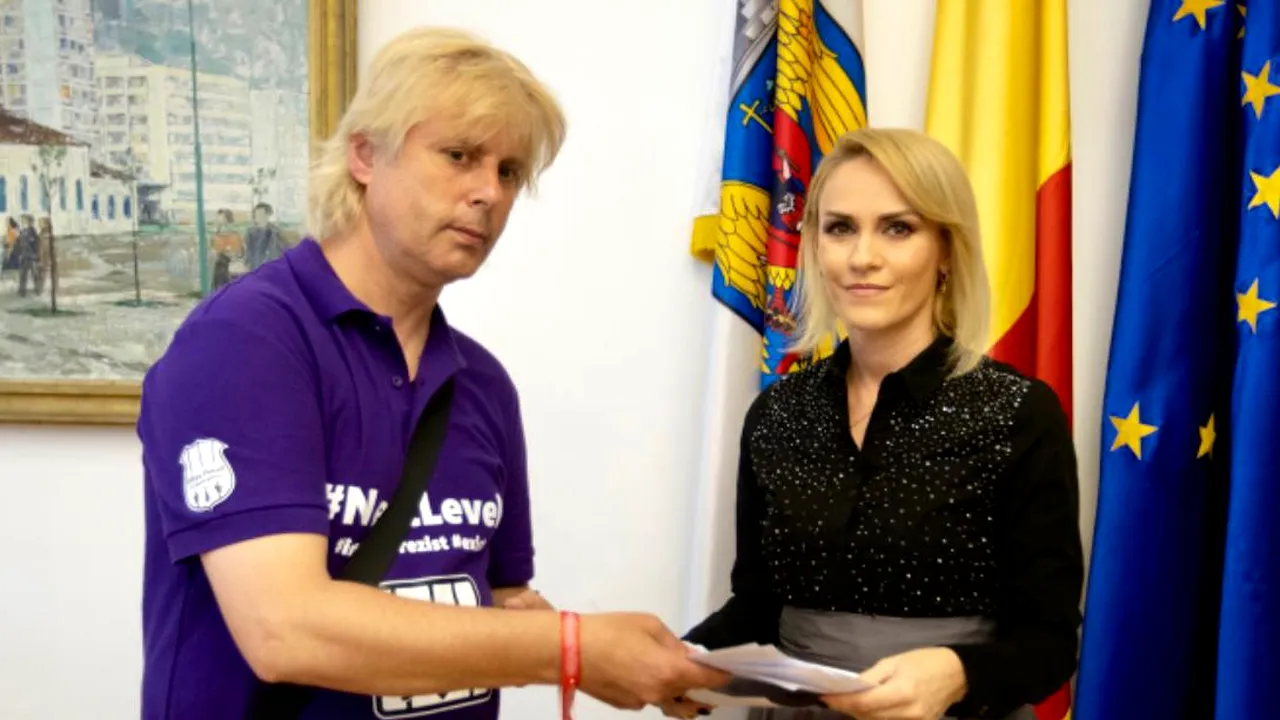 Gabriela Firea l-a primit în audiență pe protestatarul „Ceaușescu