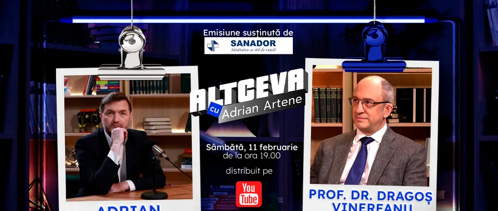 „Doctorul de inimi”, prof. Dragoș Vinereanu, invitat la podcastul ALTCEVA cu Adrian Artene