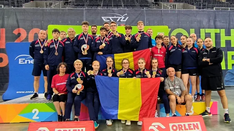 Am cucerit Europa! România, AUR la Campionatele Europene de tineret la tenis de masă
