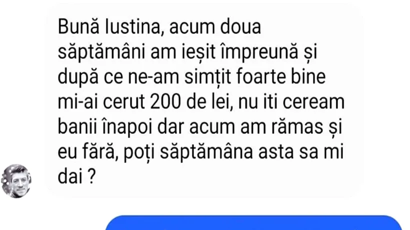 BANCUL de luni | „Ne-am simțit bine și mi-ai cerut 200 de lei”