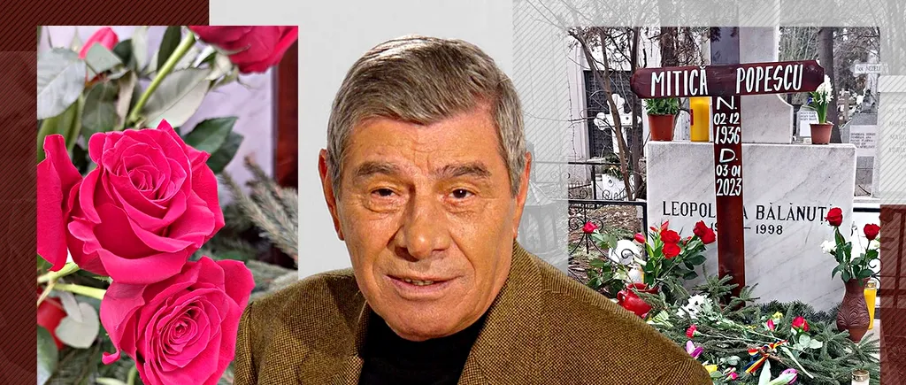 EXCLUSIV | Ce flori i-au adus prietenii lui Mitică Popescu la mormânt, la parastasul de 40 de zile. Apropiații și rudele regretatului actor s-au strâns duminică la un restaurant din București