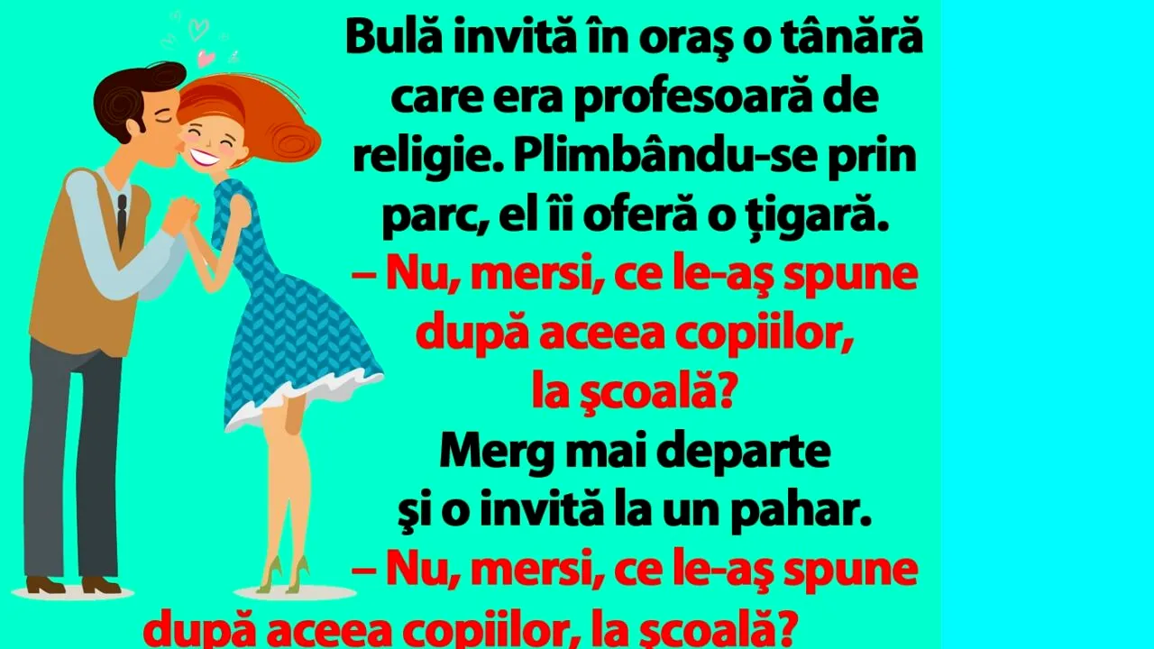 BANC | Bulă agață o profesoară de religie: 