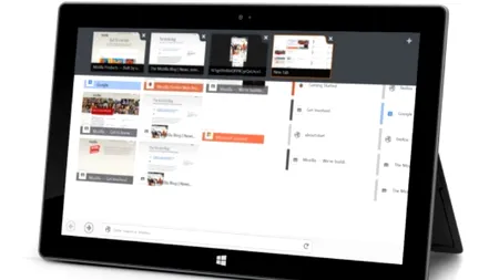 Mozilla a lansat Firefox for Windows 8 Touch, browser optimizat pentru ecrane tactile
