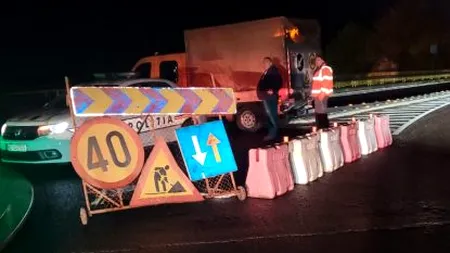 VIDEO. Circulație închisă din nou pe centura orașului Călimănești, județul Vâlcea, din cauza căderilor de pietre