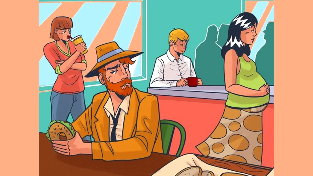 Test de inteligență | În această imagine există un HOȚ. Care dintre cei 4 oameni este?