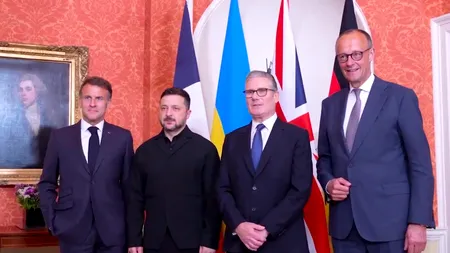 Macron, Starmer și Merz susțin planul lui Zelenski privind negocierile directe cu Putin: 