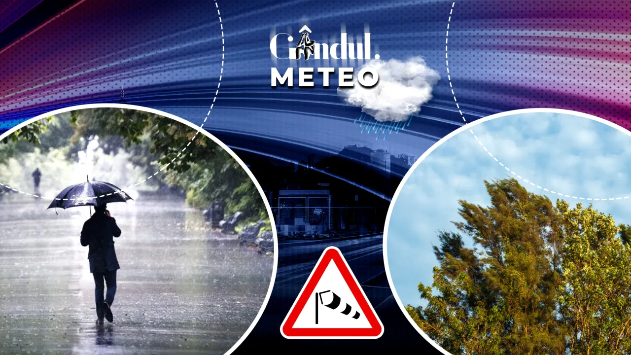 Avertisment al meteorologilor. Unde va ploua în averse și unde va cădea grindină. ANM, informații în exclusivitate pentru Gândul