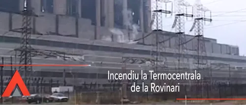 Incendiu la Termocentrala Rovinari, din cadrul Complexului Energetic Oltenia