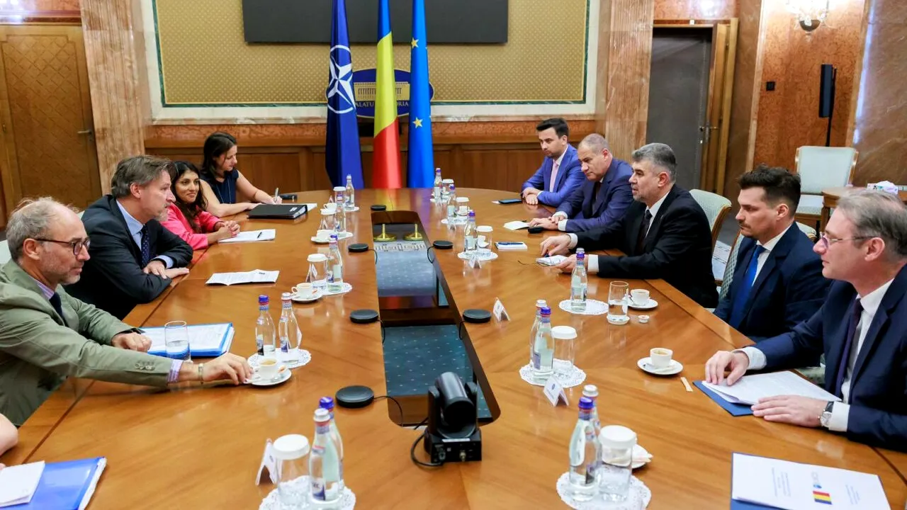 VIDEO | România vrea să adere la OCDE. Marcel Ciolacu s-a întâlnit cu Ulrik Knudsen, secretarul general adjunct al OCDE