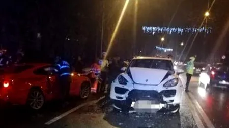 Fiica unui milionar român, implicată într-un accident rutier. Bolidul tinerei s-a făcut zob - FOTO