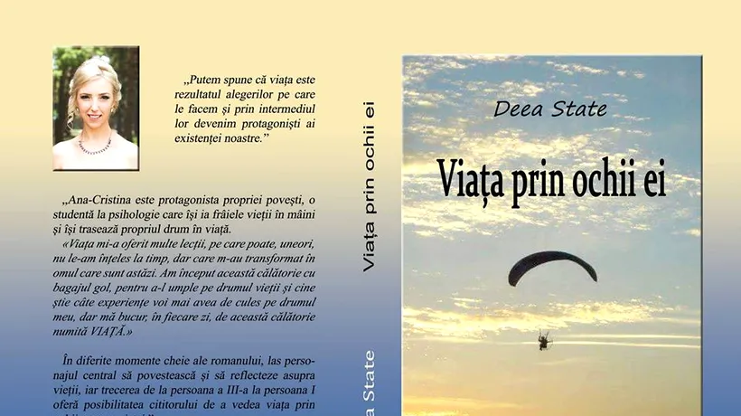 Recomandare de carte. „Viața prin ochii ei”, un roman sensibil de Deea State
