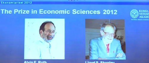Premiul Nobel pentru economie a fost câștigat de americanii Alvin Roth și Lloyd Shapley
