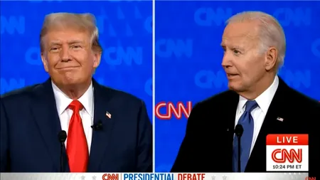 Momentul în care Donald Trump îl provoacă pe Joe Biden la o partidă de GOLF, în timpul dezbaterii. Biden: 