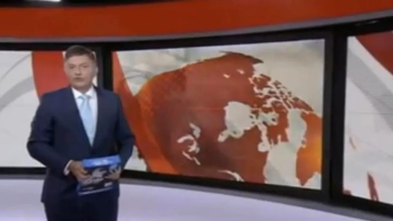 Gafa unui prezentantor BBC. VIDEO