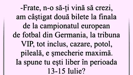 BANCUL ZILEI | Bilete la finala Euro 2024