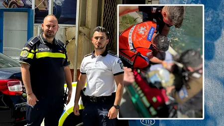 Doi poliţişti de la Brigada Rutieră şi un luptător SIAS au SALVAT o femeie din apele râului Dâmboviţa