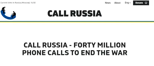 „Un telefon nu poate pune capăt războiului, dar milioane ar putea.” Peste 136.000 de oameni din 116 țări au sunat ruși obișnuiți pentru a-i convinge să îl oprească pe Vladimir Putin