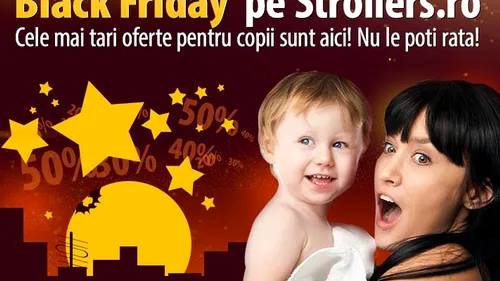 BLACK FRIDAY 2013 Strollers.ro. Magazinul online oferăÂƒ reduceri de până la 50 la sută la articolele pentru copii