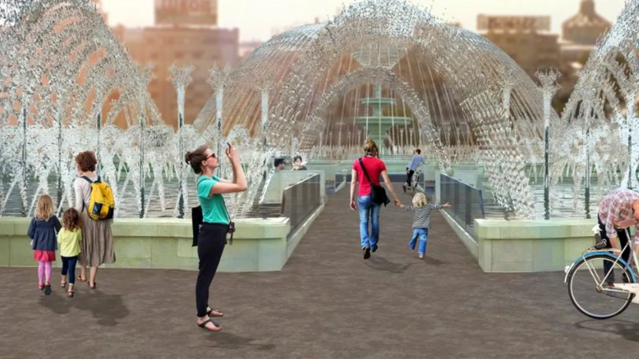 Fântânile din Piața Unirii, INAUGURARE SPECTACULOASĂ cu show multimedia și orchestră simfonică. Coregrafiile jeturilor de apă, dirijate de o TEHNOLOGIE de ultimă oră