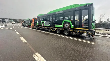 Când vor ajunge în București primele troleibuze Solaris fabricate în Polonia. În total, au fost cumpărate 100 de bucăți