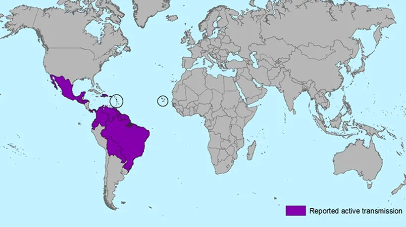Lista țărilor afectate de virusul Zika. Avertismentul MAE pentru toți românii
