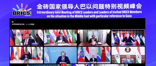Grupul BRICS cere armistițiu umanitar durabil în Fâșia Gaza și eforturi internaționale pentru încetarea totală a ostilităților