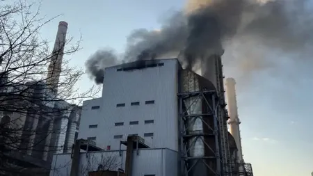 Incendiu în dimineața de Paște la Termocentrala Rovinari. Producția de energie a fost oprită complet