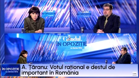 Andrei Țăranu: „Tabăra FASCISTĂ nu poate obține mai mult de 30%”