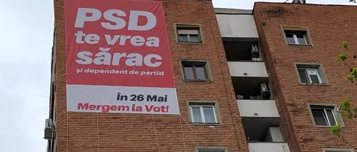 „Campanie de denigrare pe blocurile Timișoarei. „PSD te vrea sărac și dependent de partid

