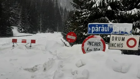 Atenție șoferi! Nu încercați să intrați pe drumurile închise. Avertismentul transmis de către autorități