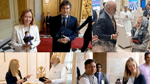 Covoare, bijuterii, pantofi de piton: Giorgia Meloni scoate la licitație cadourile de la lideri precum Biden, Orban, Milei sau Zelensky