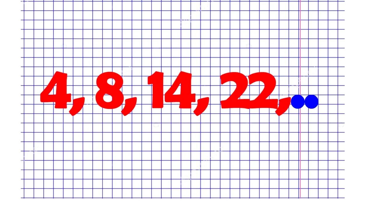 TEST IQ | Ce număr urmează în seria: 4, 8, 14, 22? Geniile răspund corect în 5 secunde