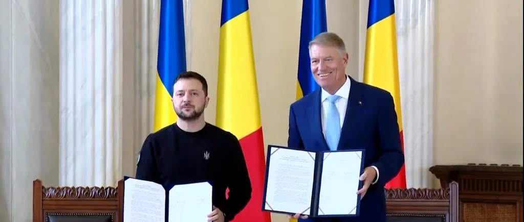 VIDEO | Declarație comună semnată la București de Zelenski și Klaus Iohannis: „Ne concentrăm pentru a ajuta Ucraina să câștige războiul”