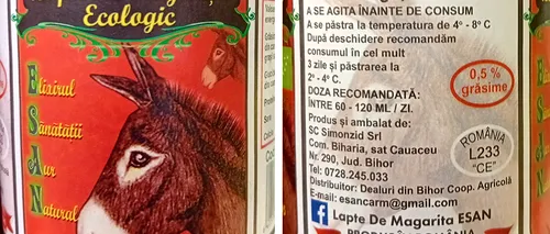Noua FIȚĂ în România! Câți lei costă 1 litru de lapte de măgăriță, într-un supermarket din București