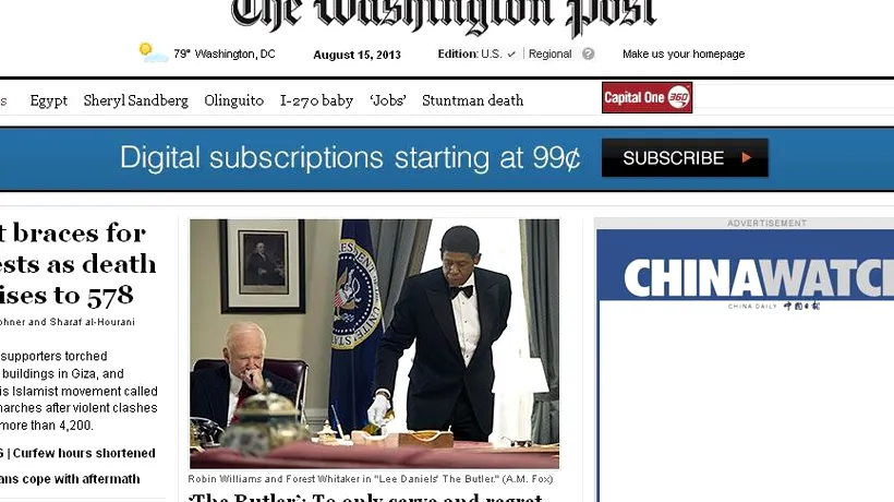 Site-ul cotidianului Washington Post a fost piratat de susținătorii lui Bashar al-Assad