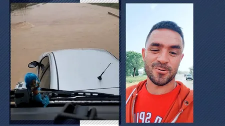 Imagini virale din Spania. IONUȚ, un șofer de TIR ROMÂN, salvează din puhoaie un om captiv în mașină