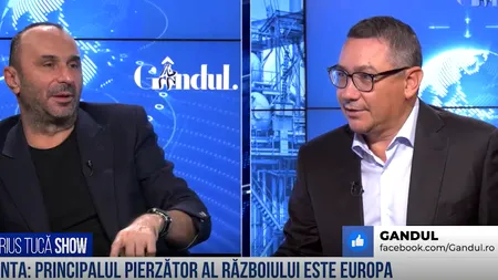 VIDEO | Victor Ponta: „Principalul pierzător al războiului este Europa. Câștigătorii sunt America și China”
