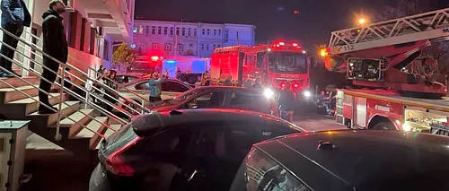 VIDEO | Incendiu la un bloc din Constanța. 13 persoane au fost evacuate