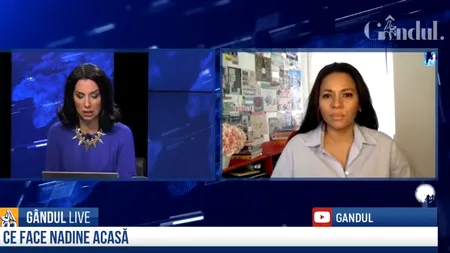 EXCLUSIV GÂNDUL LIVE. Nadine: „Sunt în izolare de joia trecută. Sunt foarte optimistă. Participăm la un workshop al supraviețuirii”